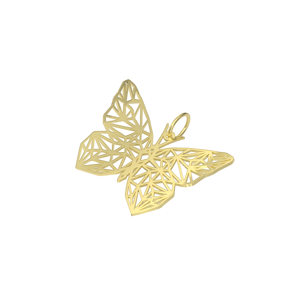 Schmetterling Tier Anhänger Ornament 585 Gold AEAN248