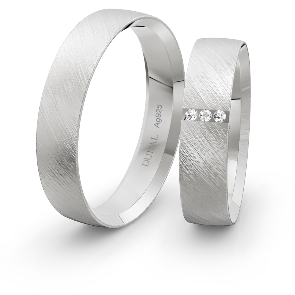 Trauringe 5,0 mm 925 Silber