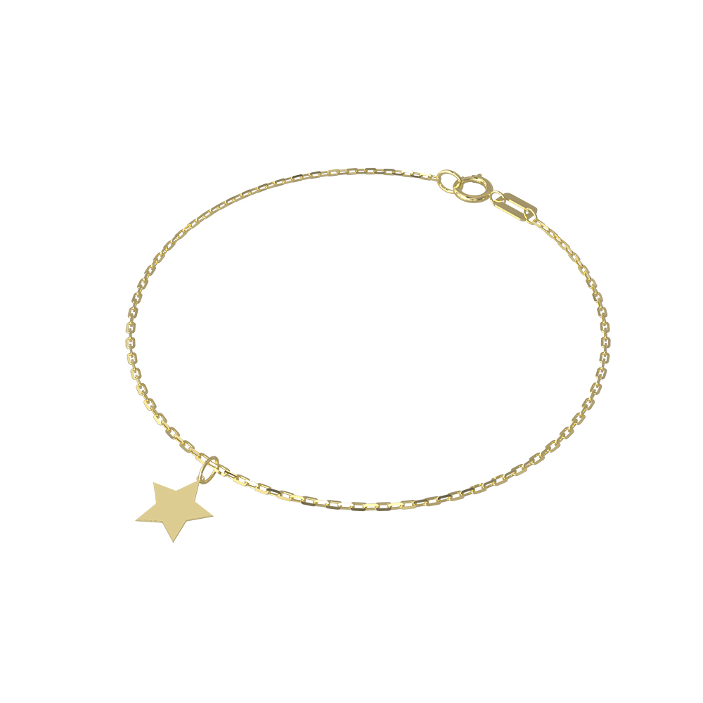 Stern 5 zackig Armband 585 Gold AEA245
