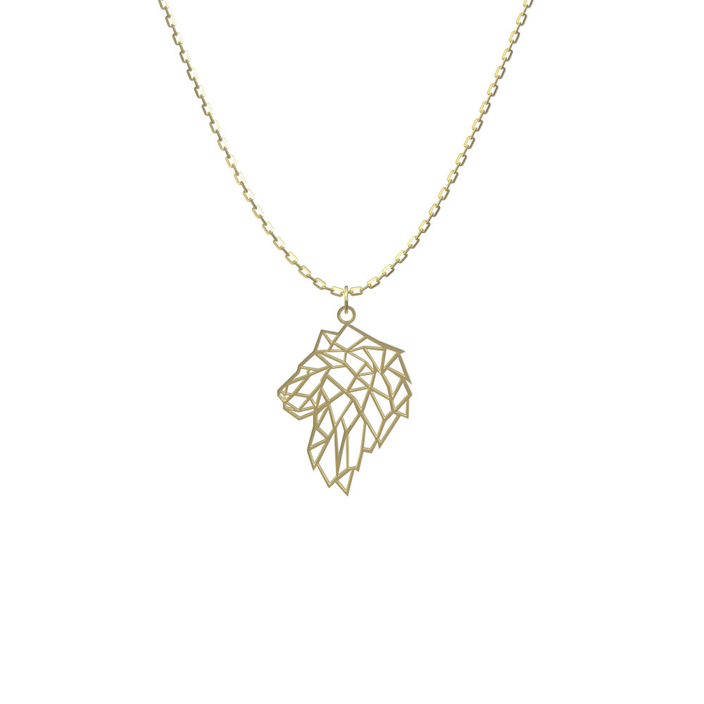 Löwe Tier Anhänger Ornament 585 Gold AEAN249