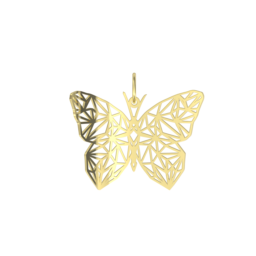 Schmetterling Tier Anhänger Ornament 585 Gold AEAN248