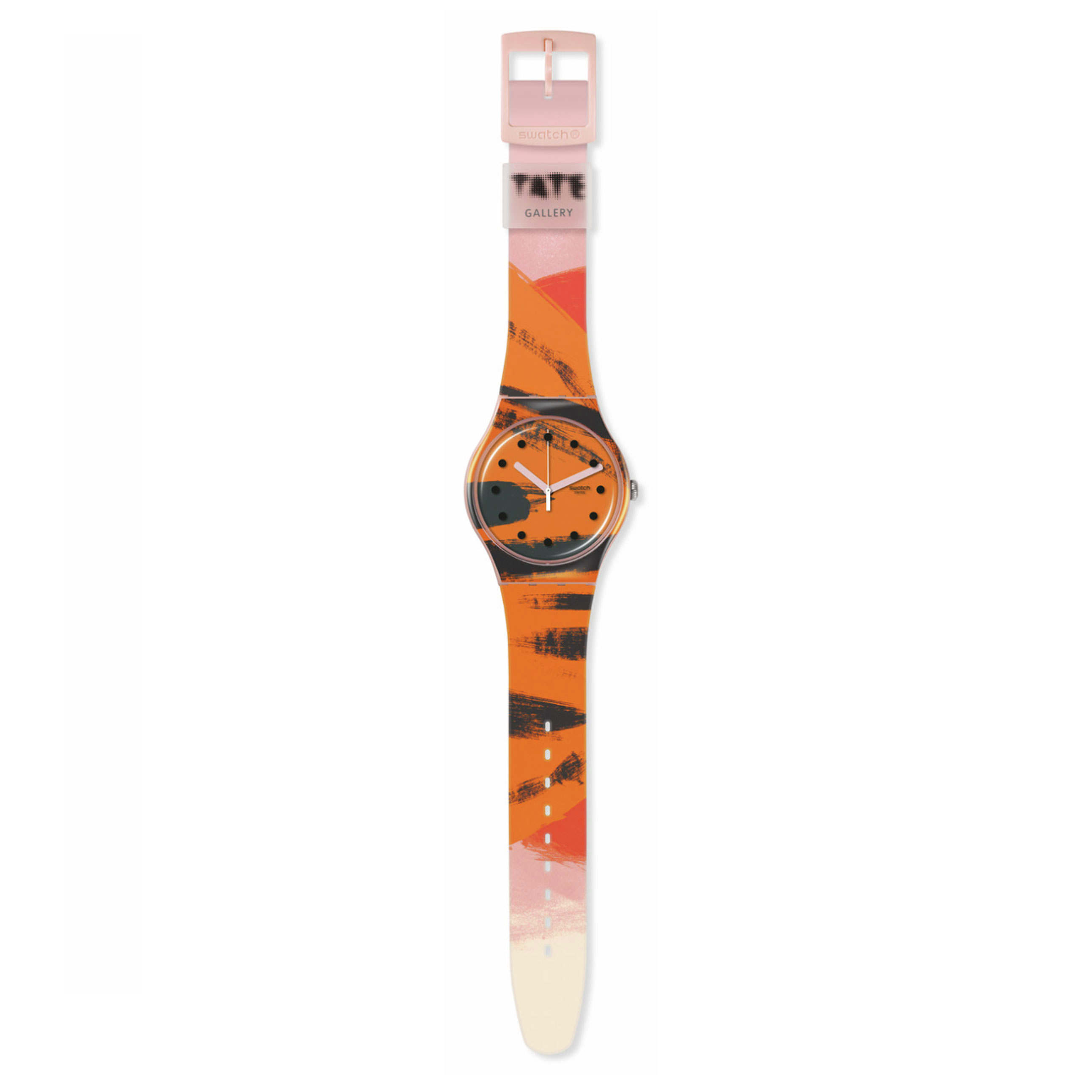 Swatch Barns-Graham's Orange an Red On Pink