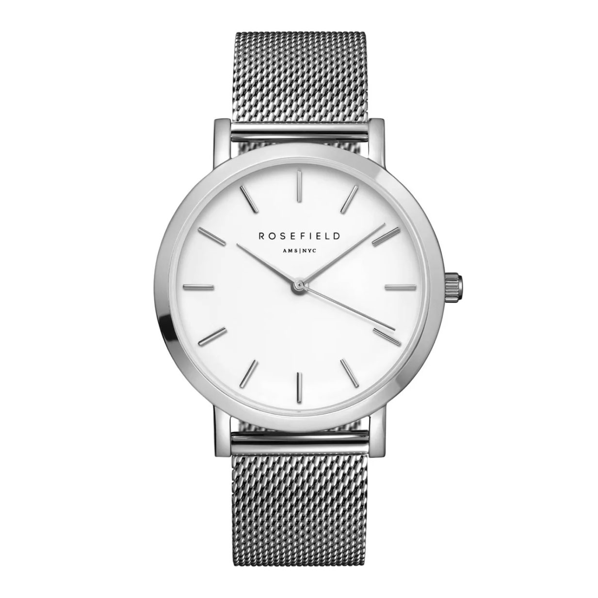 Rosefield Mercer Silber Mesh