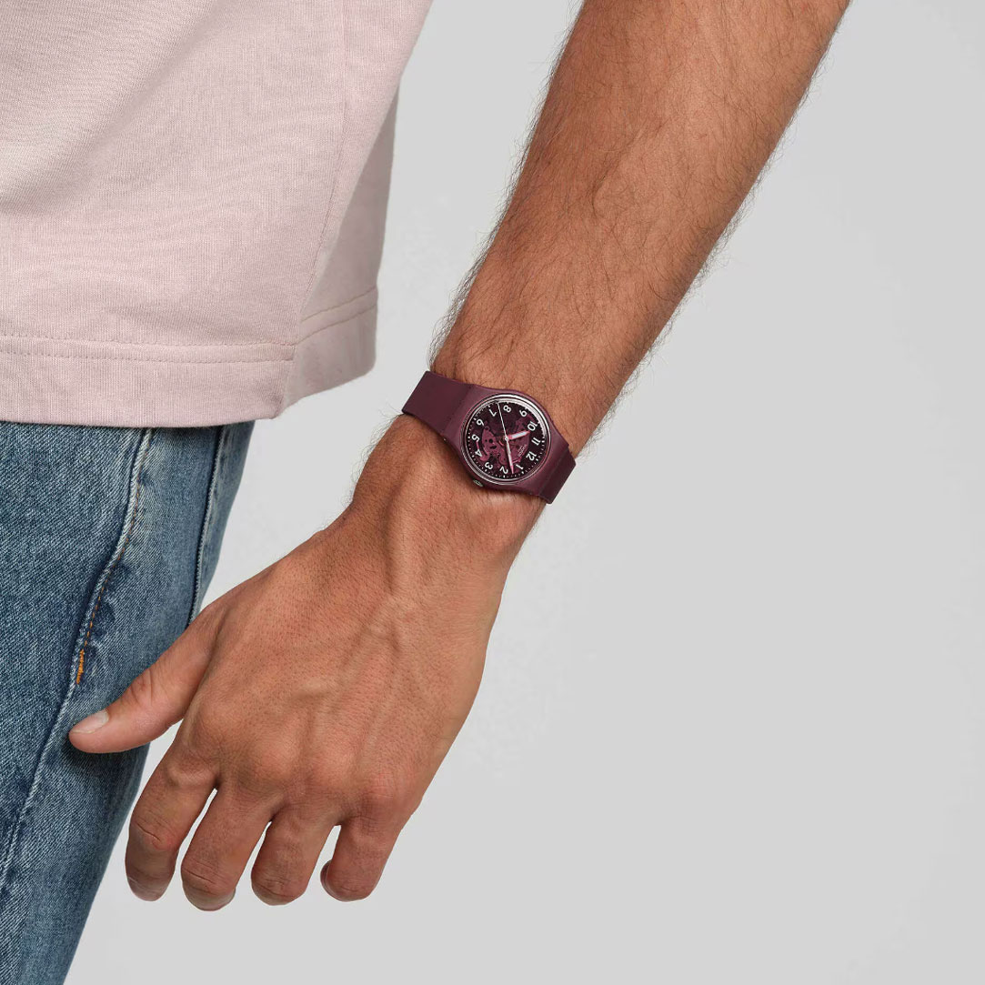 Swatch Thru The Crown Glass