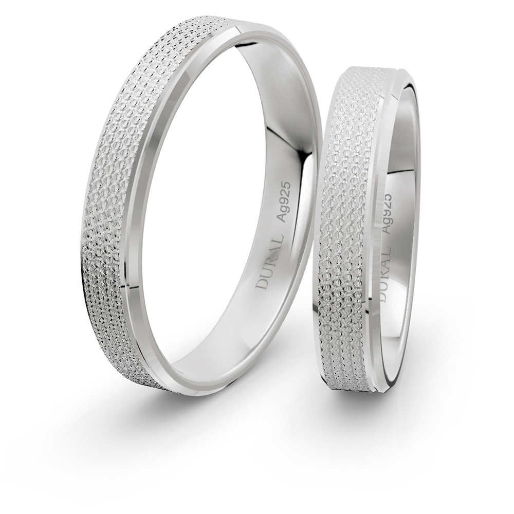 Trauringe 4,0 mm 925 Silber