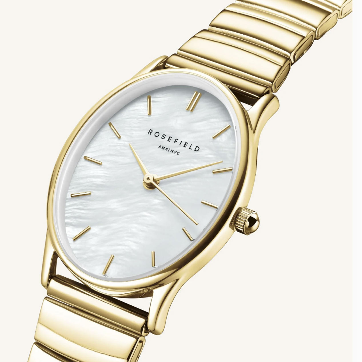 Rosefield Oval Pearl Gold