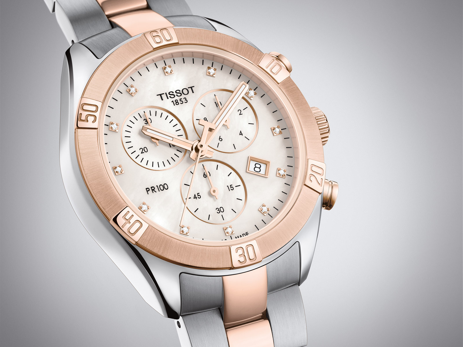TISSOT PR 100 Sport Chic Chronograph Damenuhr T101.917.22.116.00