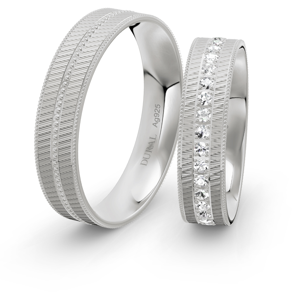 Trauringe 5,0 mm 925 Silber