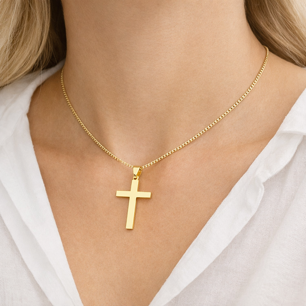Lateinisches Kreuz Passionskreuz 585 Gold