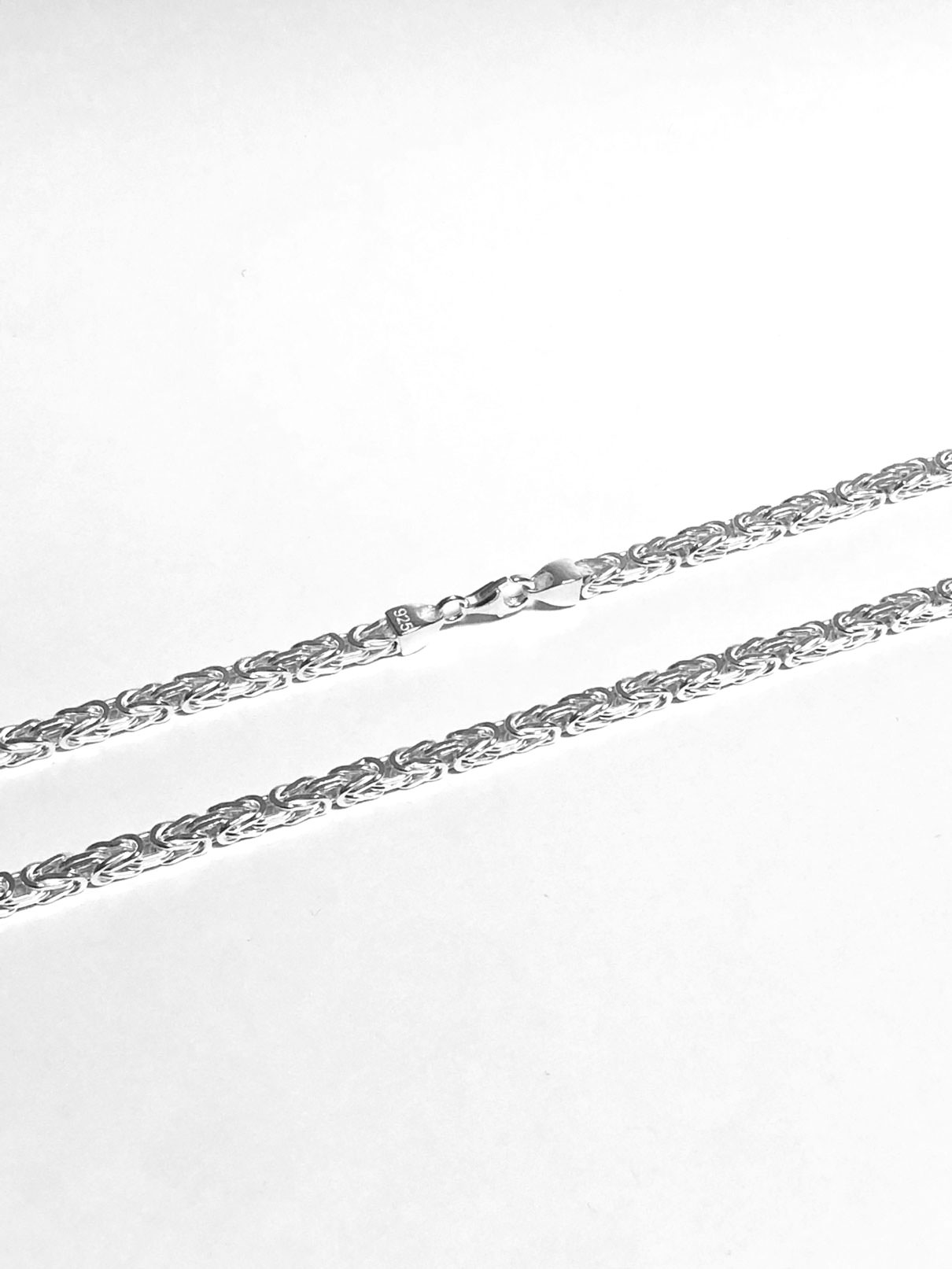 Königskette 4Kant 2,0mm massiv 925 Sterling Silber