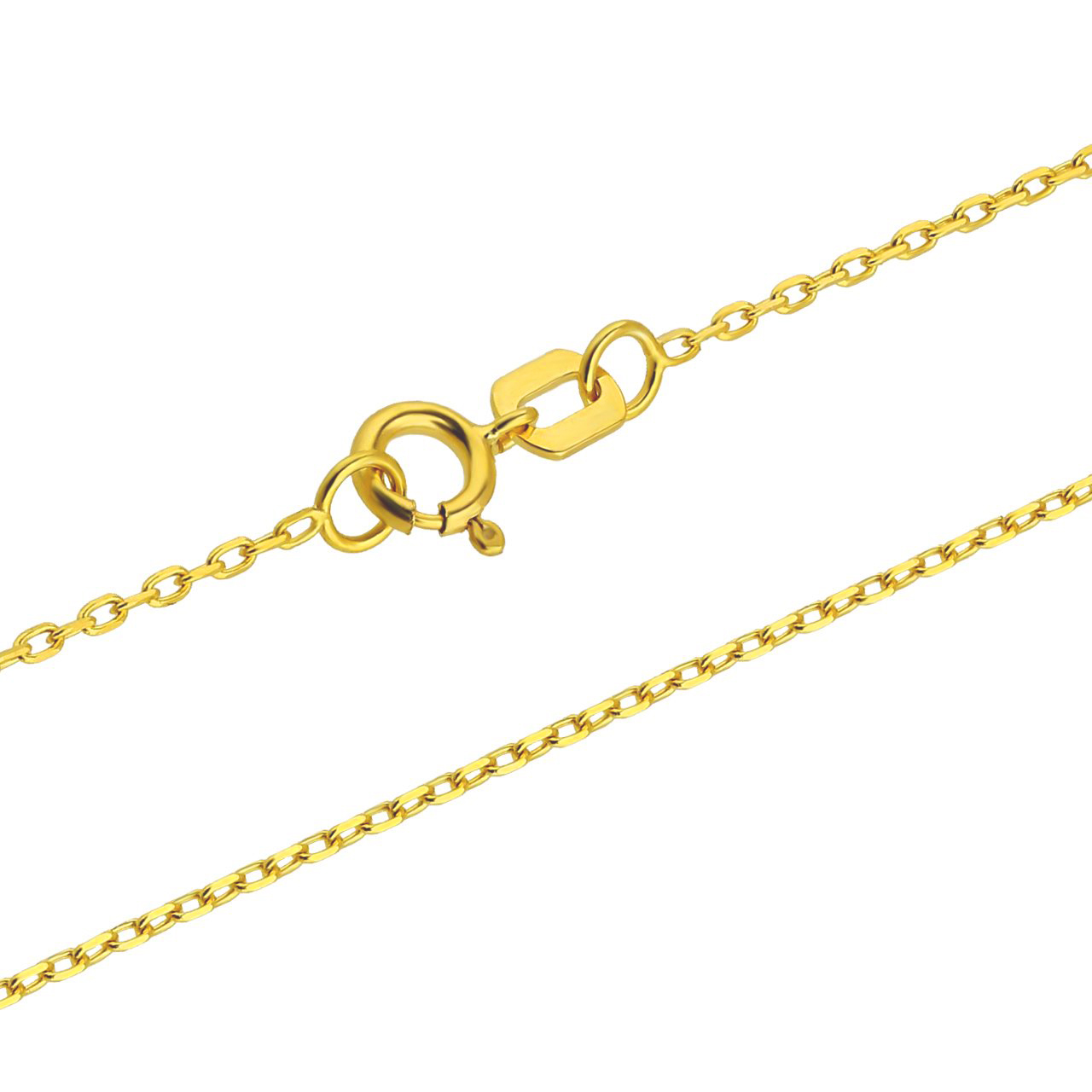 585er Goldkette Ankerkette diamantiert 1,2mm Gelbgold