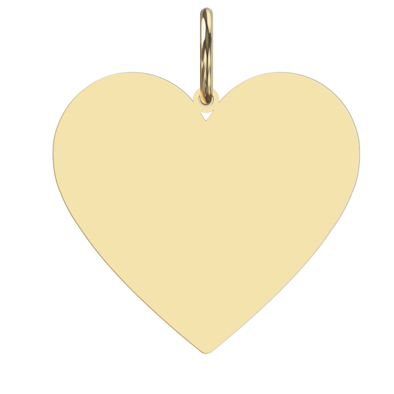 Herz Gravurplatte Gravuranhänger 585 Gelbgold