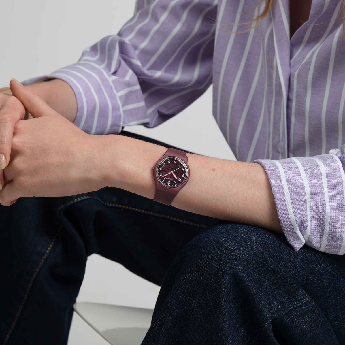 Swatch Thru The Crown Glass