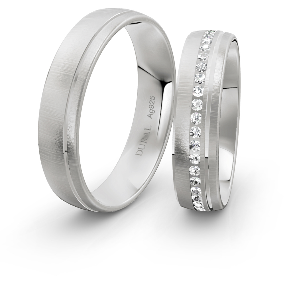 Trauringe 5,0 mm 925 Silber
