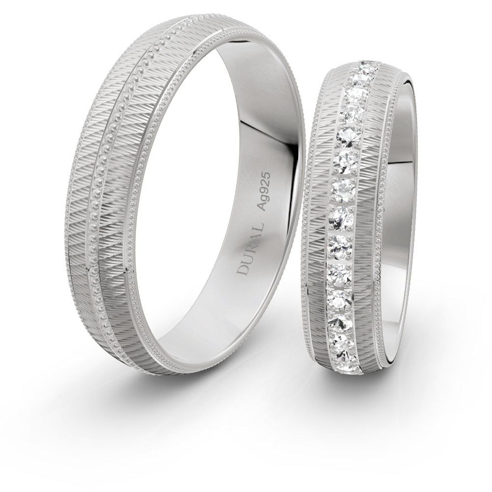 Trauringe 5,0 mm 925 Silber