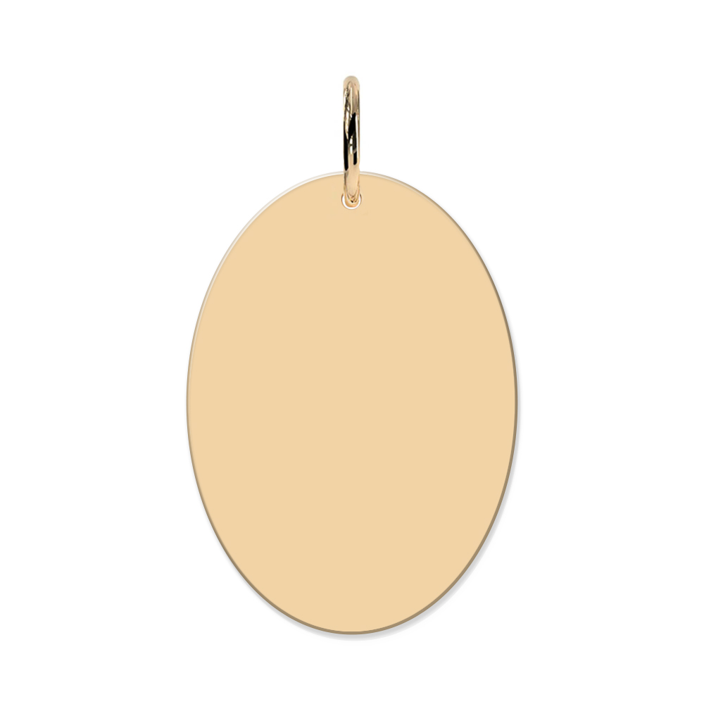 Madeleine Gravuranhänger Oval Roségold