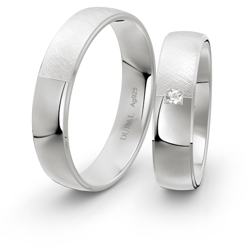 Trauringe 5,0 mm 925 Silber