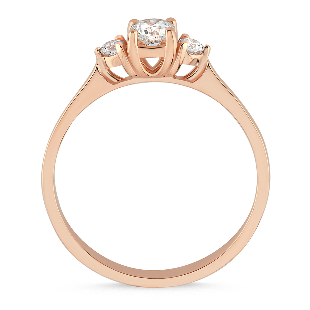 Elaine 585/- Gold Trilogie Ring 0,34ct. Brillanten