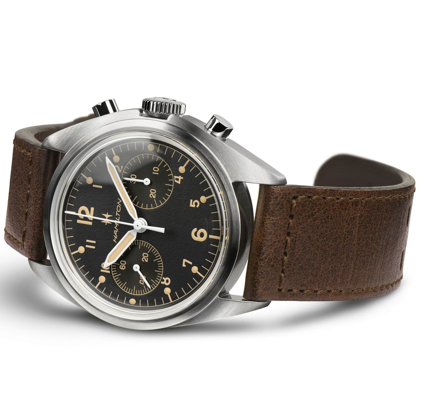 HAMILTON Khaki Aviation Pilot Pioneer Mechanical Chrono