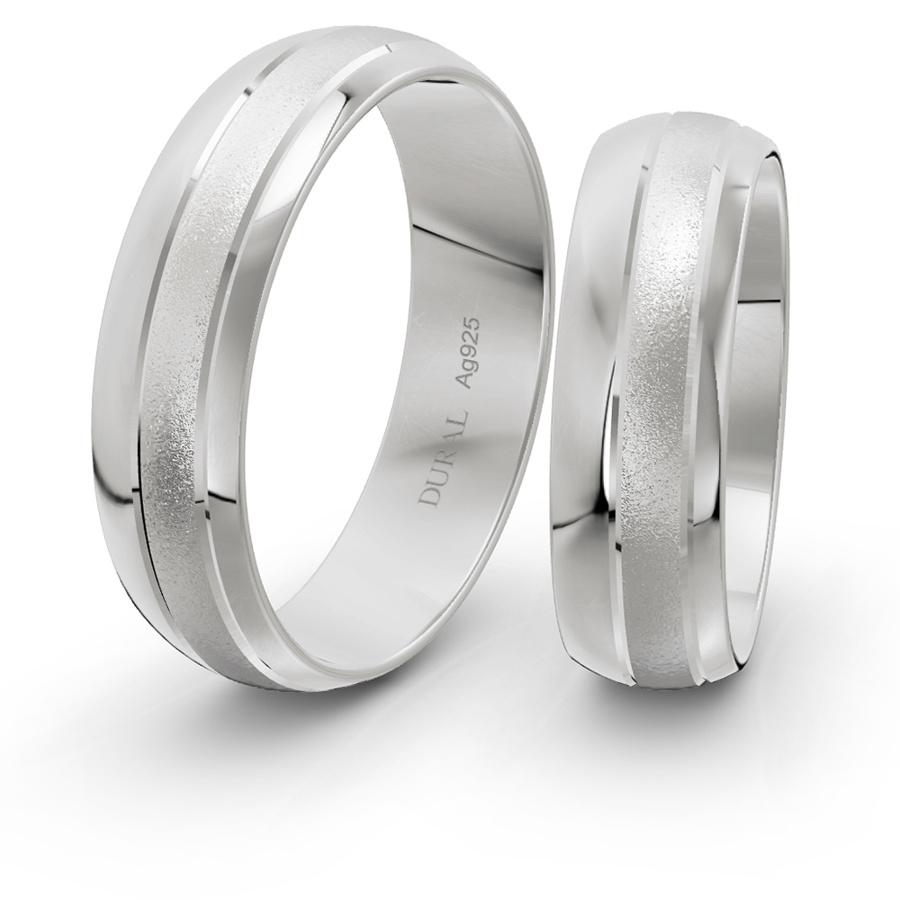 Trauringe 6,0 mm 925 Silber
