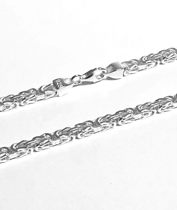 Königskette 4Kant 2,0mm massiv 925 Sterling Silber