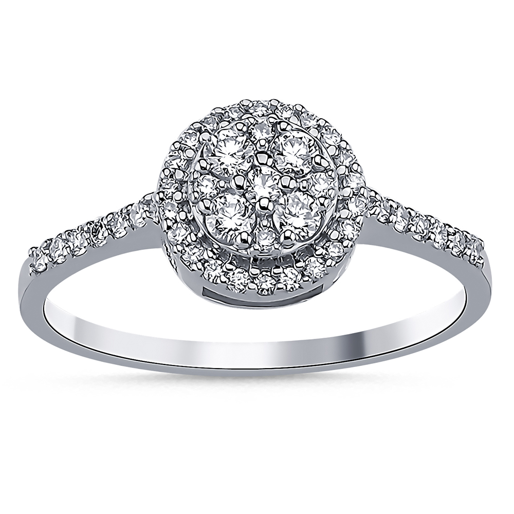 Mia Halo Verlobungsring 585/- Gold
