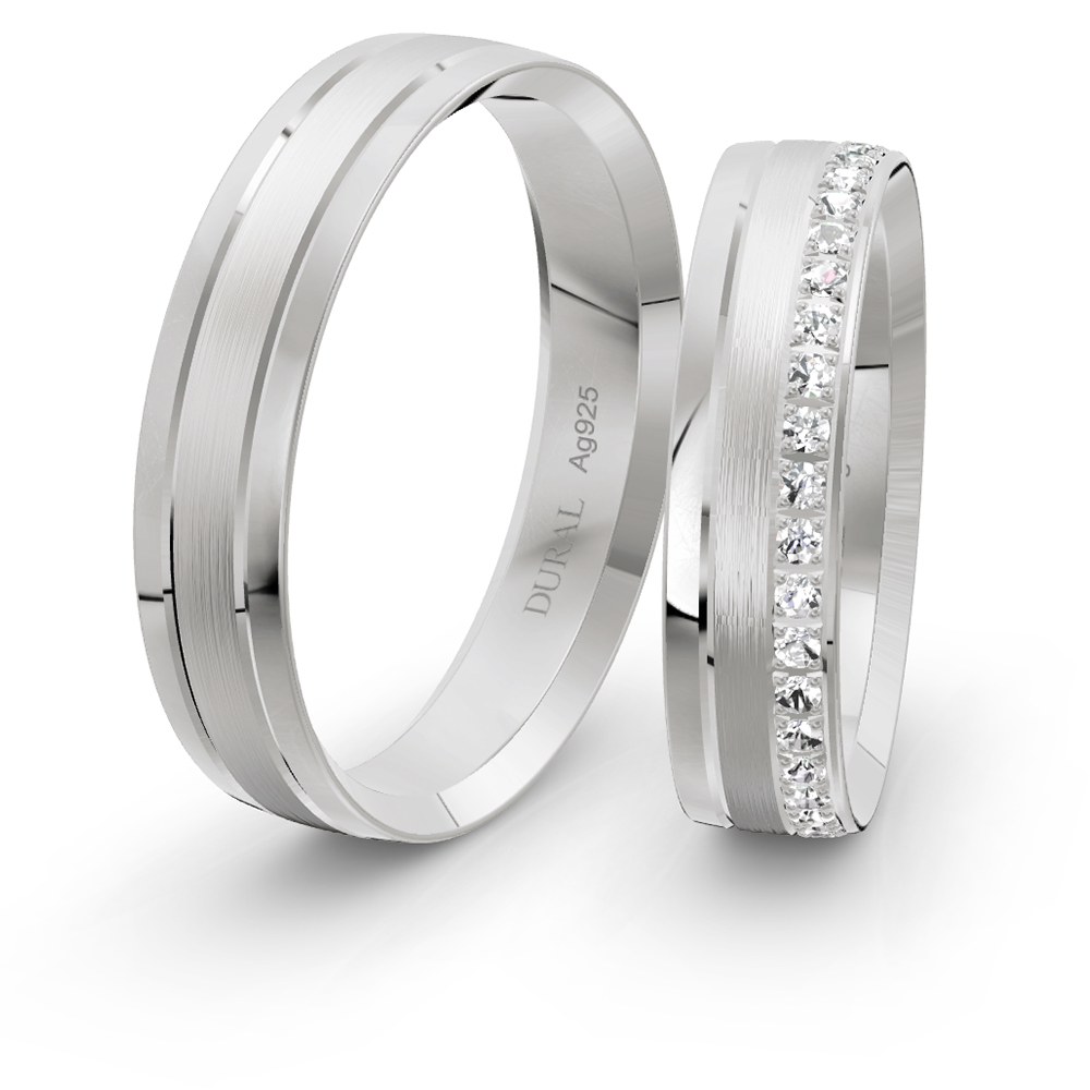 Trauringe 5,0 mm 925 Silber